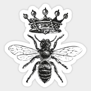 Queen Bee | Black and White Sticker